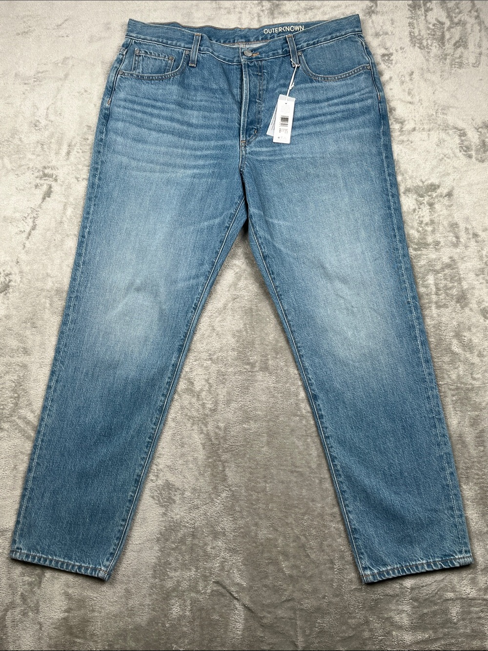 NEW Outerknown 32 Generation Slim Women's Blue Jeans USA Fly Button